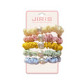 JIRIS Korean Simple Candy Color Pearl Hair Circle Large Intestine Solid Color Hair Band Tied Ponytail Hair Circle for Women Girl