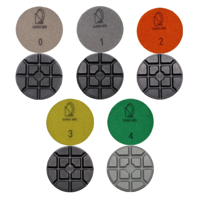 TAISHAN Brand Diamond Polishing Pads Dry Use for Very Hard Concrete Floor 3 Inch and 4 Inch Size With 10 mm Grinding Thickness