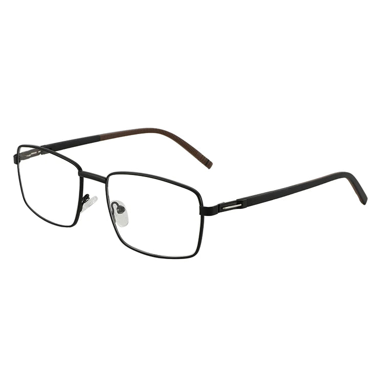 Luxury Fashion Fashion Business Metal Square Glasses for Men   Prescription Eyeglasses Optical Spectacles Frame