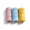 Wholesale 3mm 4mm 5mm Eco-friendly 100% Cotton Macrame Cord Cotton Twisted Rope Textured Hand-Woven Jewelry Findings Components MegaBDM