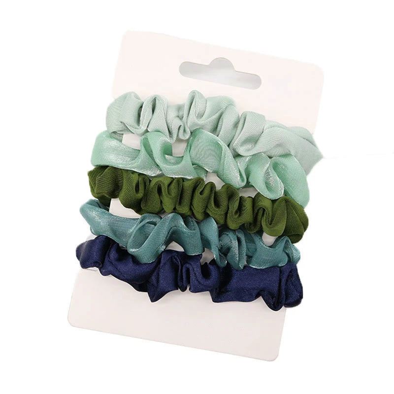MIO Hot Selling Hair Tie Set Large Intestine Hair Ring Color Elastic Hair Rope Printing Headband