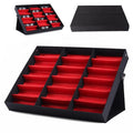 Manufacturer Custom Luxury Glasses Box Handmade Sunglasses Box Organizer Eyeglasses Storage Case with 18 Grids for Office Home