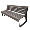 Commercial Modern Outdoor Benches Chair for Sale Outside Aluminium Frame Wood Street Roadside Bench Seat Public Park WPC Bench