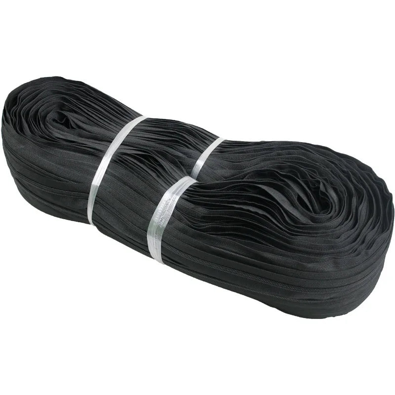 Nylon Coil Zipper by the Yard 3.3kg #5 Nylon 200m Zipper Roll for Sale