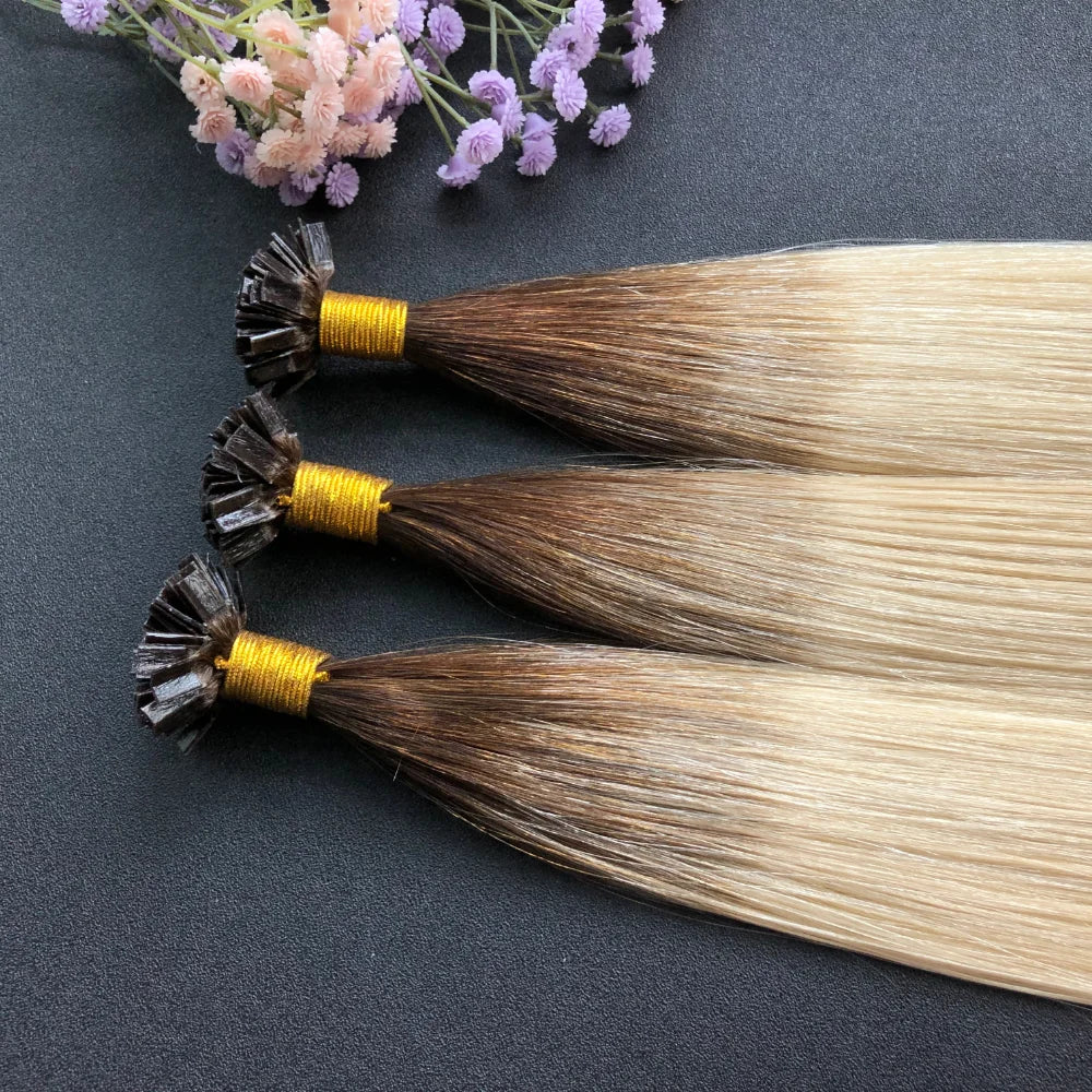 Herrera V-Tip Hair Extension Virgin Cuticle Aligned Hair From IndiaRaw Virgin Indian Human HairRaw Indian Temple Hair Vendor