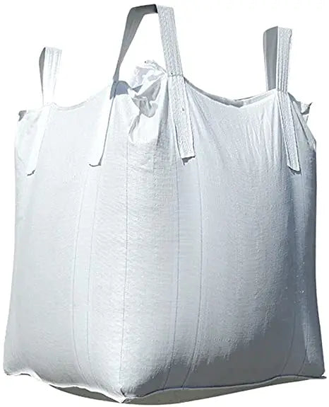 EGP 1 Ton Food Grade PP Bulk Bag Full Open Top 5:1 Safety Factor 1500kg Loading Flat Bottom Cross Corner Loop FIBC Bags