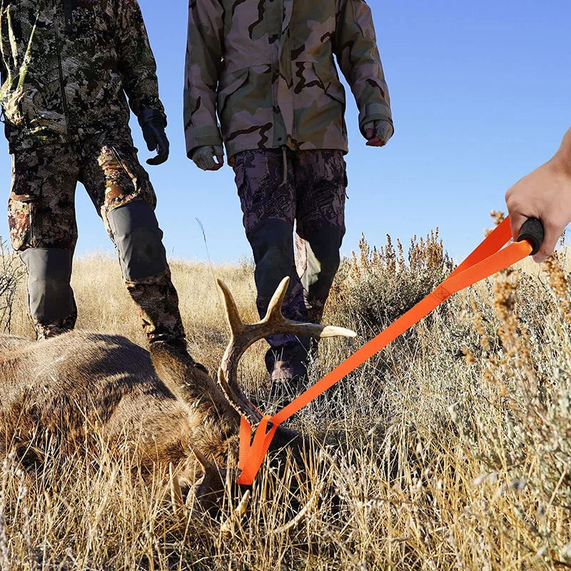 Deer Drag Strap Rope Deer Cart Game Hauler Hunting Accessories for Antelope Deer Elk Hauling Hunting Fire Wood Ice Fishing