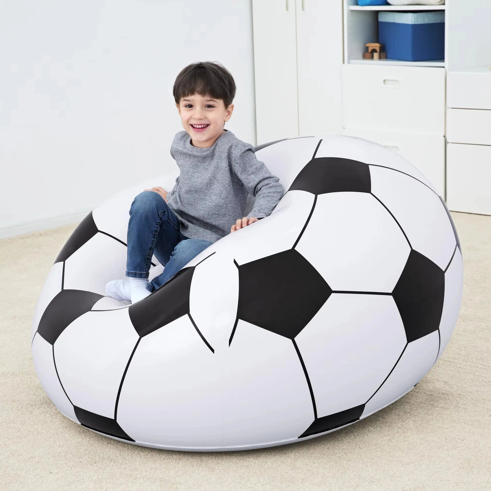 Bestway 75010 PVC Soccer Ball Kids Inflatable Chair