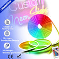 Garage Silicone Waterproof Christmas Rgbic Cob Valentine'S Day Rgb Led Custom Neon Lights  for Phone Store