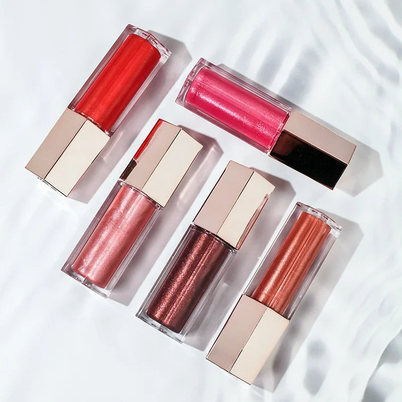 Hot Selling Clear Glossy Vegan Lipgloss Cruelty-Free Lip Care Oil Custom Logo Wholesale Fashion Private Label New Design Lip Oil