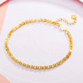 Fashion 18K Solid Gold Mens Figaro Chain Bracelet Jewelry