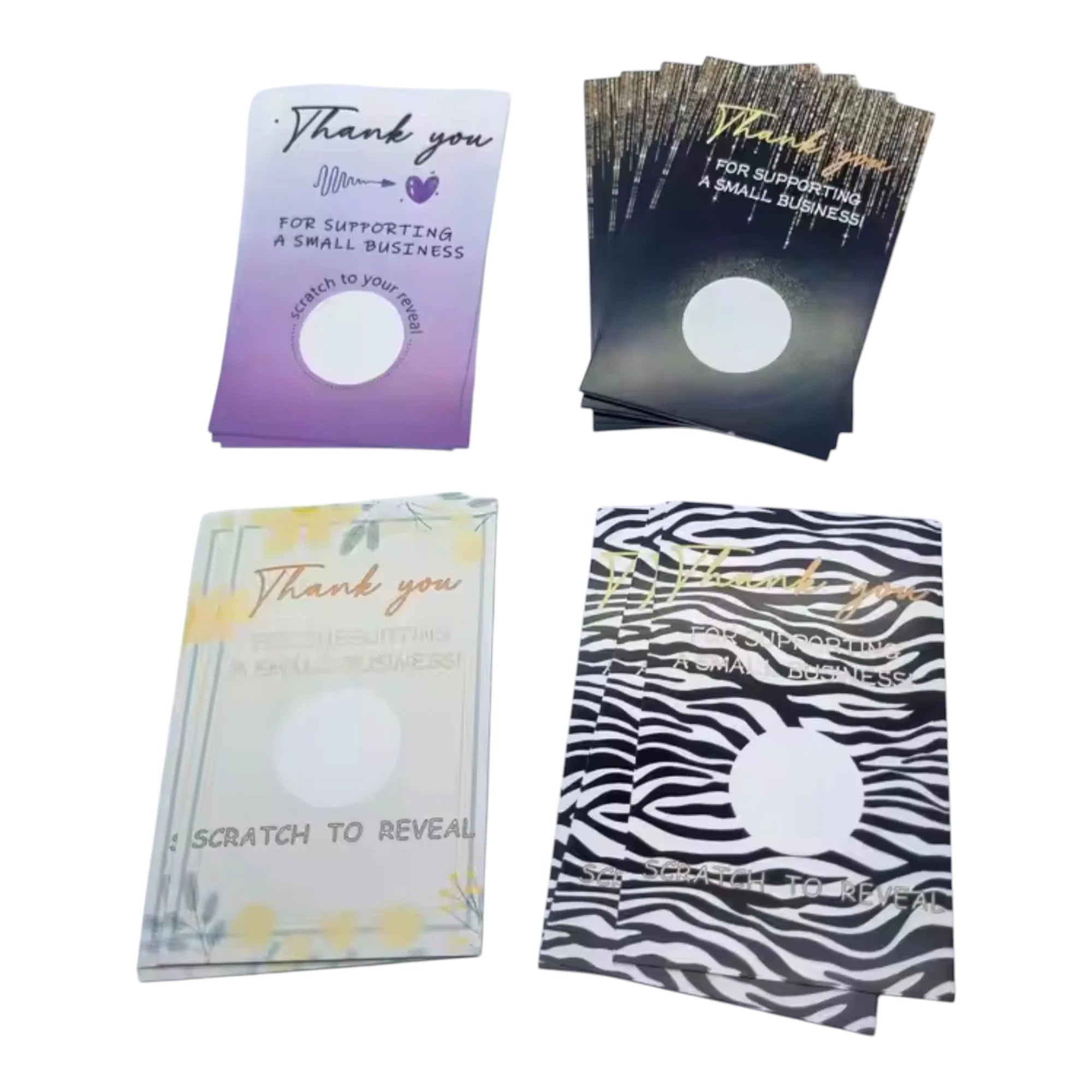 Customized Scratch Off Cards Loyalty Reward Tickets Scratch and Win Game Cards