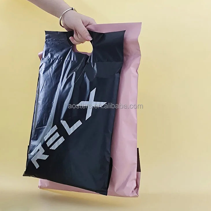 Wholesale Biodegradable Eco Friendly Polymailer Poly Mailer Bags Custom Printed Plastic Envelopes Mailing Bags with Handle