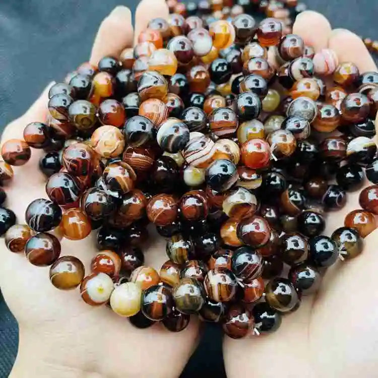 DIY d 6mm/8mm/10mm Natural Stone Beads Gemstone Jewelry Women Wholesale Healing Crystal Stretch Stone Beaded Bracelets