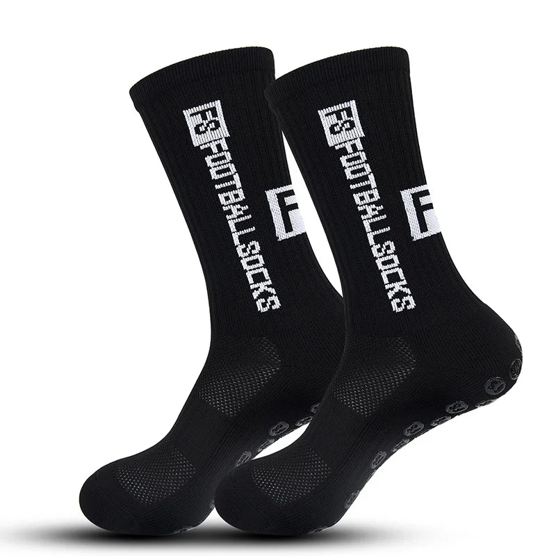 Football Socks with Anti slip Glue and Professional Training Terry Thickened Socks