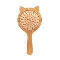 Portable Small Size Bamboo Fashion Adjustable Kitten Hair Comb Children's Home Use Air Cushion Hairdressing Meridian Massage Bag