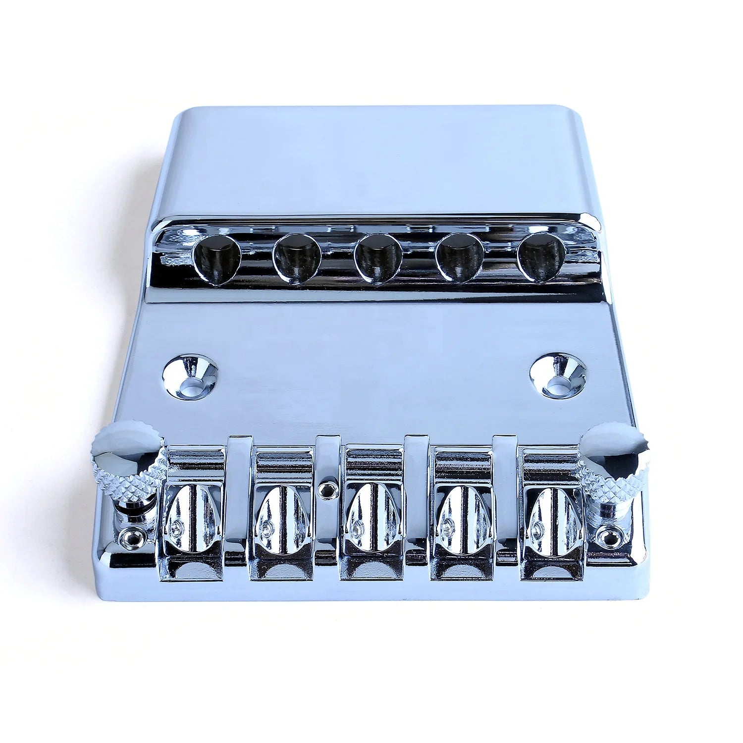 Wholesale 5 String Chrome Electric Bass Guitar Bridge Bass Hardtail Saddle Bridge for Bass Guitar Parts