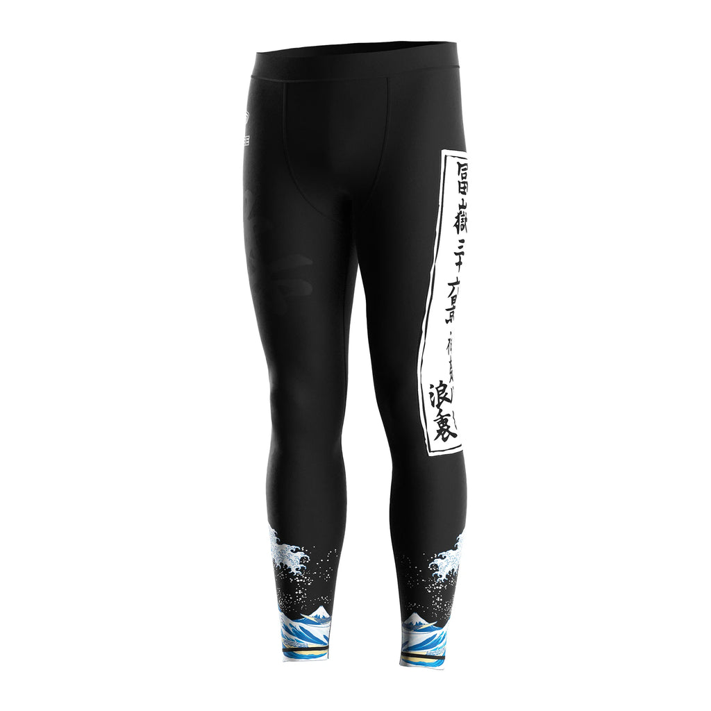 Men's Compression Fight Spats Moisture-Wicking Quick Dry MMA BJJ Training Leggings Anti-Chafing for Gym Sports