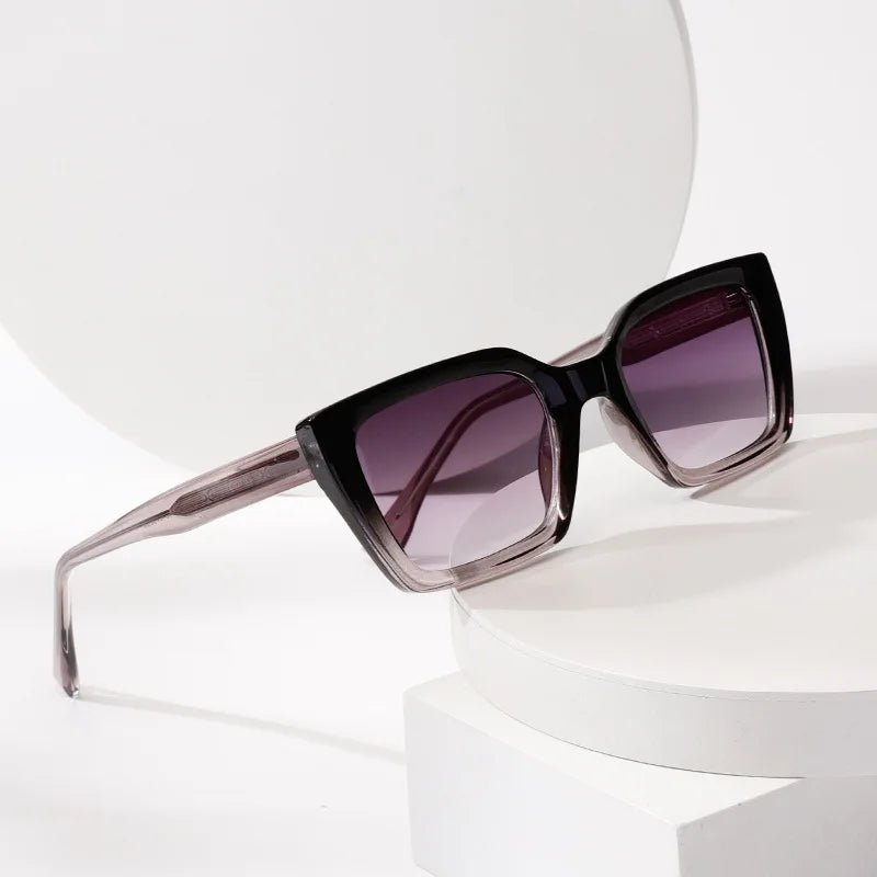 Fashionable Sunglasses Custom Uv400 Designers Glasses Wholesale Polarized Sunglasses Ladies Metal Cat Eye Sunglasses