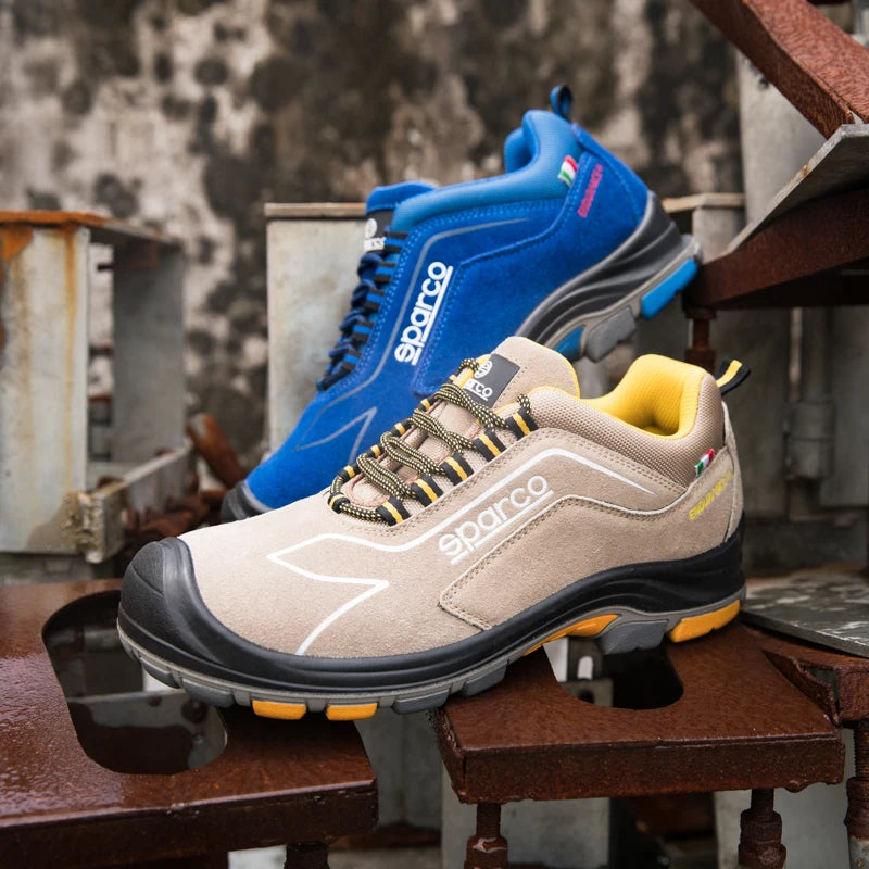 Suede Leather  Casual Outdoor Sport Shoes Steel Toe Work Safety Shoes Breathable Cozy Shoes