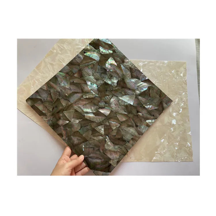 Wholesale Natural Crafts-Sea Shell Black Mother of Pearl Sheet with Black Backing for Wooden Furniture & Home Decor