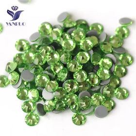 YANRUO Peridot Color Crystal Ss20 Ss16 Ss30 Wholesale 2088 Crystal Glass Rhinestone 16 Cut Facets for Purse Clothes