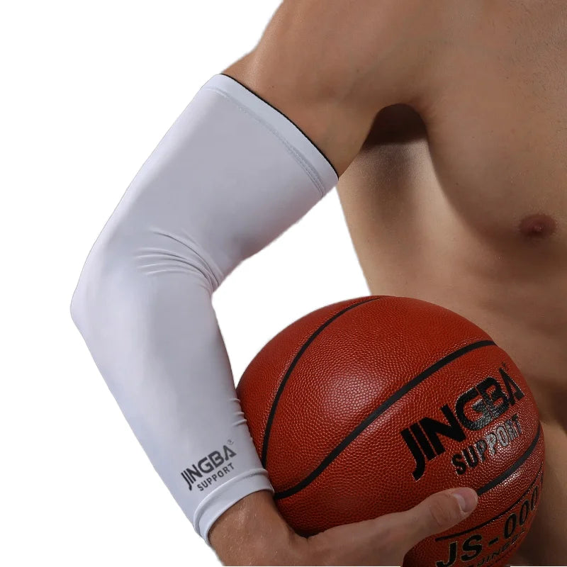 JINGBA Fast Dispatch Uv Protection Quick Drying  Polyester Cycling Sports Compression Arm Warmer Protective Sleeves for Arms