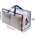 Clothes Travel Garments Organisation Storage Bag Plastic with Zipper Big pp Storage Bags