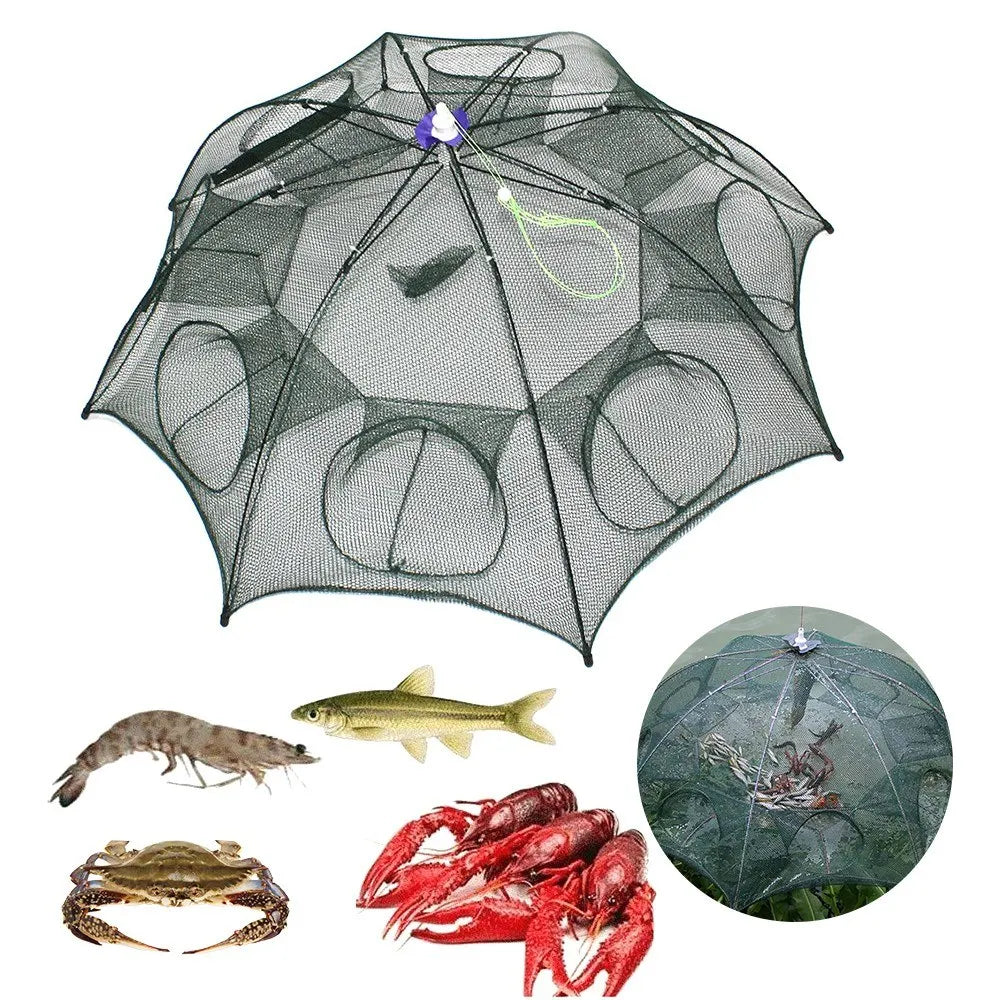 Fishing Bait Trap Folded Crab Net Crawdad