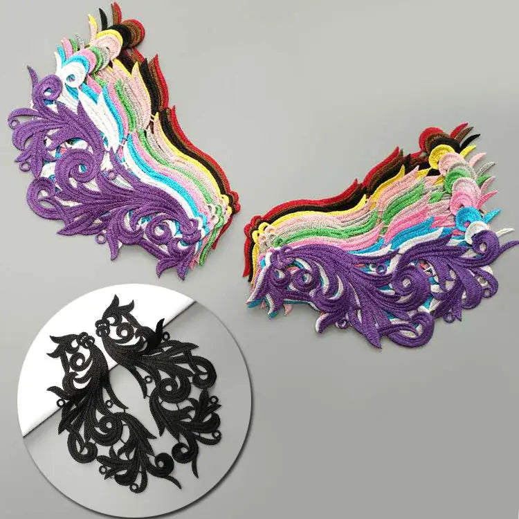 Hot Selling Multi-color Lace Applique Embroidery Sewing Clothing Dance Clothing Decoration Patches DA104