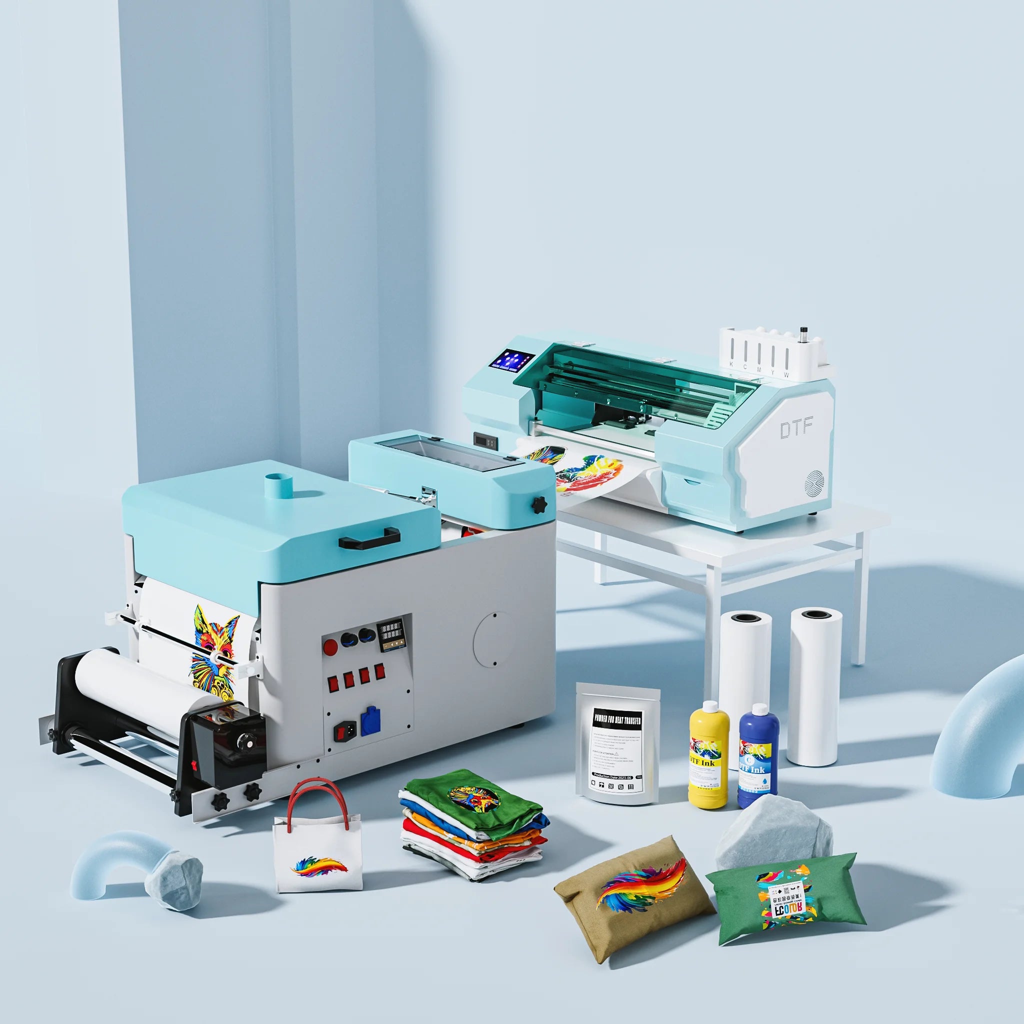 Smart DTF Printing Solution Auto System Built-in Cutter 4ãŽ¡/H Wide Format Start Your Business