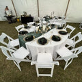 Modern Wimbledon Folding Chair Resin Plastic Material Outdoor Restaurant Garden Hotel Furniture Wedding Trolley Guest Seating