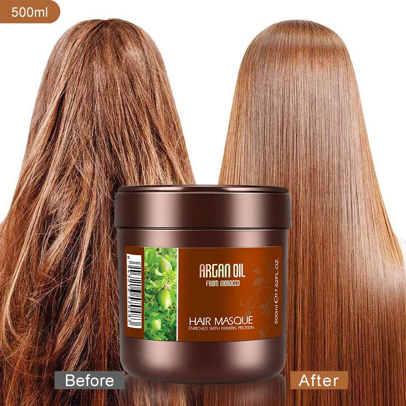 Super Moisture Nourishing Damaged Hair Keratin Protein Treatment Argan Oil Hair Mask