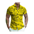 Men's Shirts Floral Printed Short Sleeve Wrinkle-Free 4-Way Stretch Moisture Wicking Performance Collared Shirts