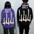 Custom Heavyweight 500 600 Gsm Stone Washed 100% Cotton Acid Wash Distressed Embroidered Embroidery Hoodie Manufacturers