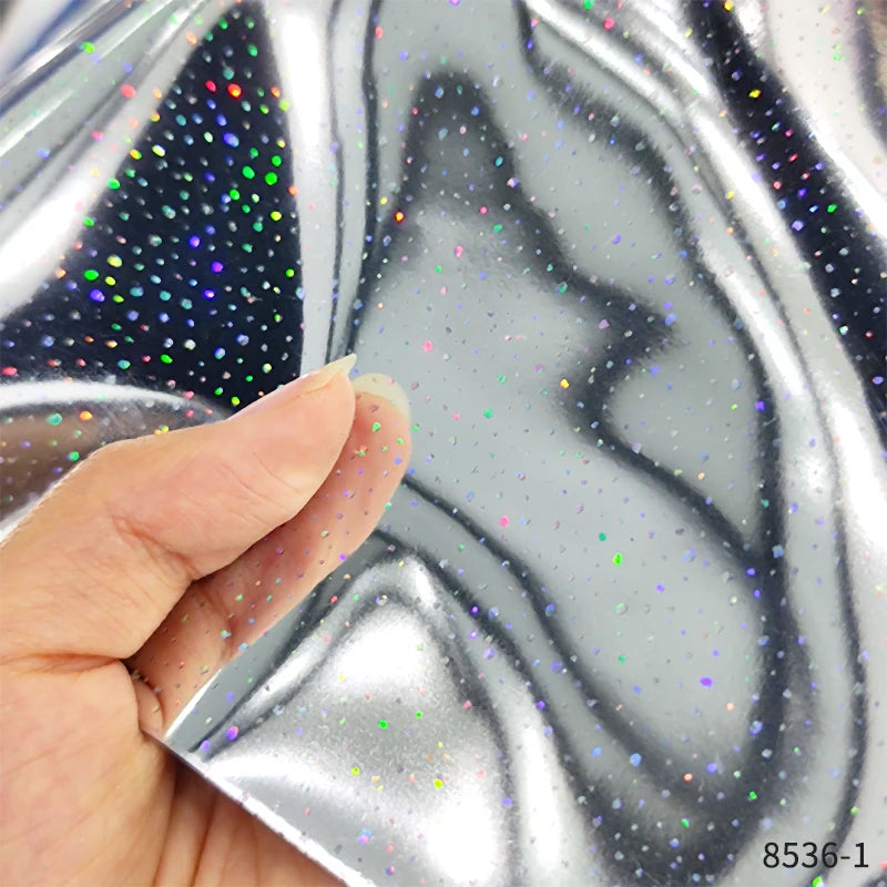 Wholesale 0.35mm Colorful Glitter Holographic Waterproof Plastic Stretch Film TPU 0.4mm for Bags Shoes Photo Frames