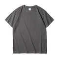 Wholesale OEM Customized Yarn Dyed 100% Cotton 210gsm Eco-Friendly Anti-Pilling Breathable Oversized Unisex Short Sleeve T-shirt