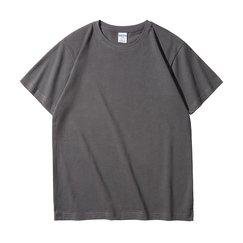 Wholesale OEM Customized Yarn Dyed 100% Cotton 210gsm Eco-Friendly Anti-Pilling Breathable Oversized Unisex Short Sleeve T-shirt