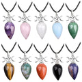 Promotional Sale Colorful Resin Three Phase Month Water-drop Pendulum Fashion Jewelry Pendants Necklace Charm Ornaments