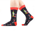 XIANGHUI Wholesale Custom Socks With logo Men Fashion Funny Video Manga  Ninja Socks Cotton Crew Funny Socks