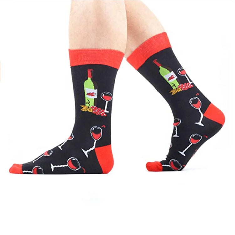 XIANGHUI Wholesale Custom Socks With logo Men Fashion Funny Video Manga  Ninja Socks Cotton Crew Funny Socks