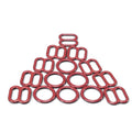 Wholesale Eco-friendly Nylon Coated Metal Swimwear Buckles Bra Ring and Strap Adjuster Slider