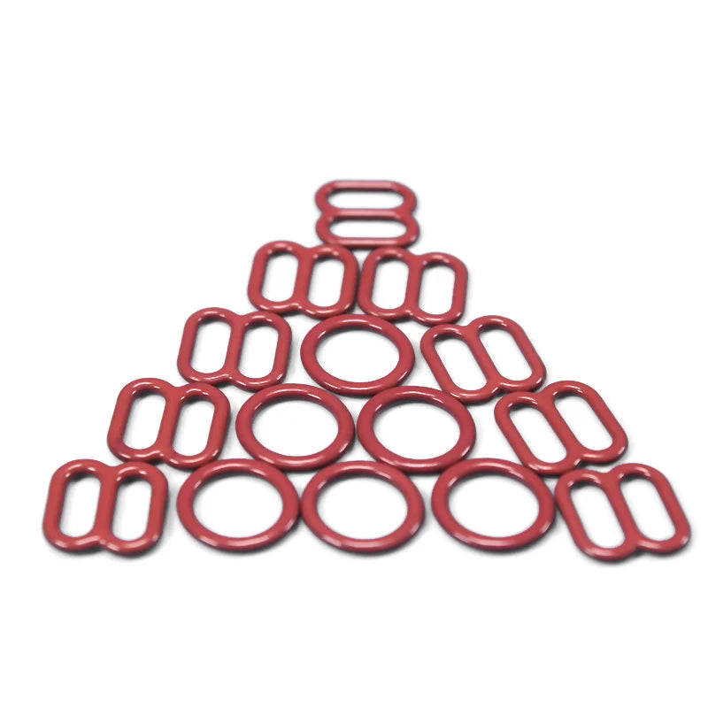 Wholesale Eco-friendly Nylon Coated Metal Swimwear Buckles Bra Ring and Strap Adjuster Slider