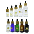 Wholesale 5ml 10ml 15ml 20ml 30ml 50ml 100ml Glass Serum Oil Dropper Bottle with Bamboo Cap Ring Cosmetic Essential Oil Bottle