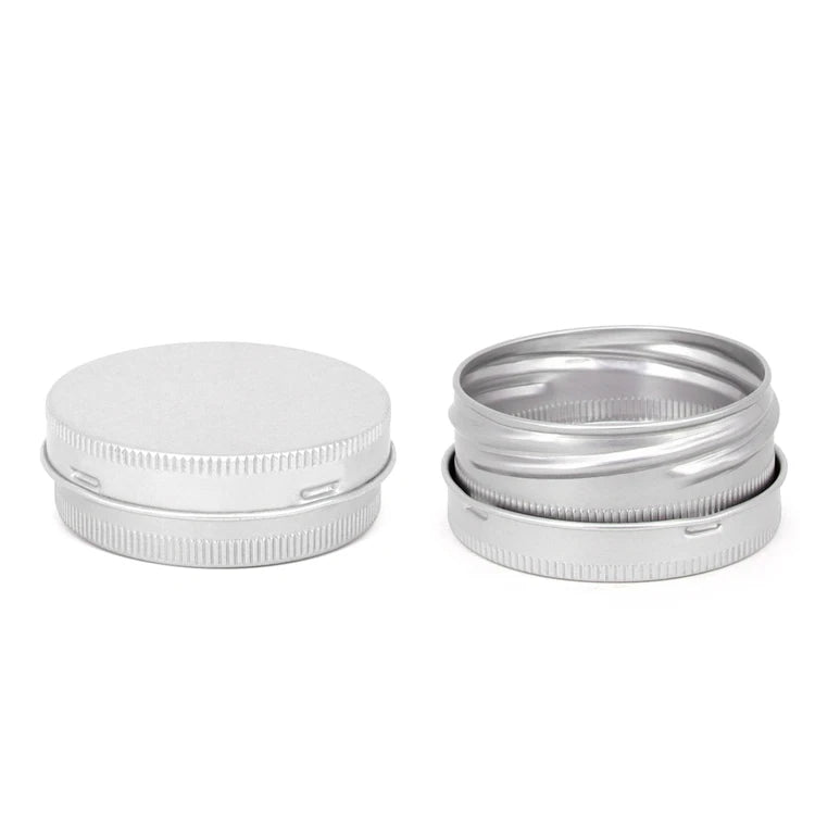 25g Plain Aluminum Tin Box Empty Round Cosmetic Cream Aluminum Jar Empty Aluminum Tin Box for Body Cream