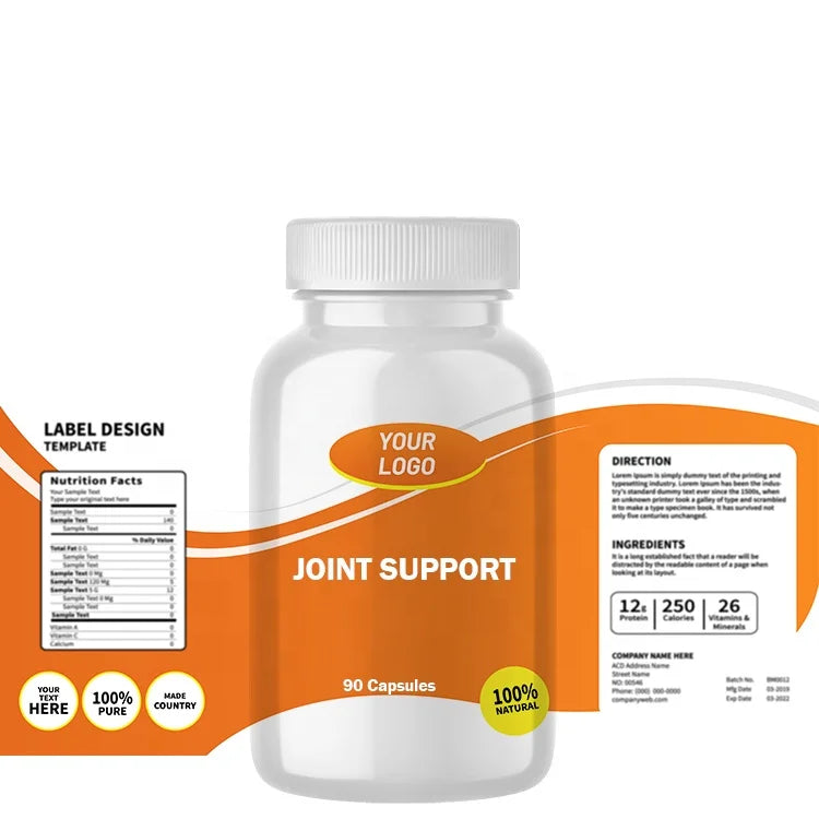 Faitury OEM ODM 500mg Natural Joint Support Supplement Capsules Turmeric Curcumin Boswellia Ginger Capsules