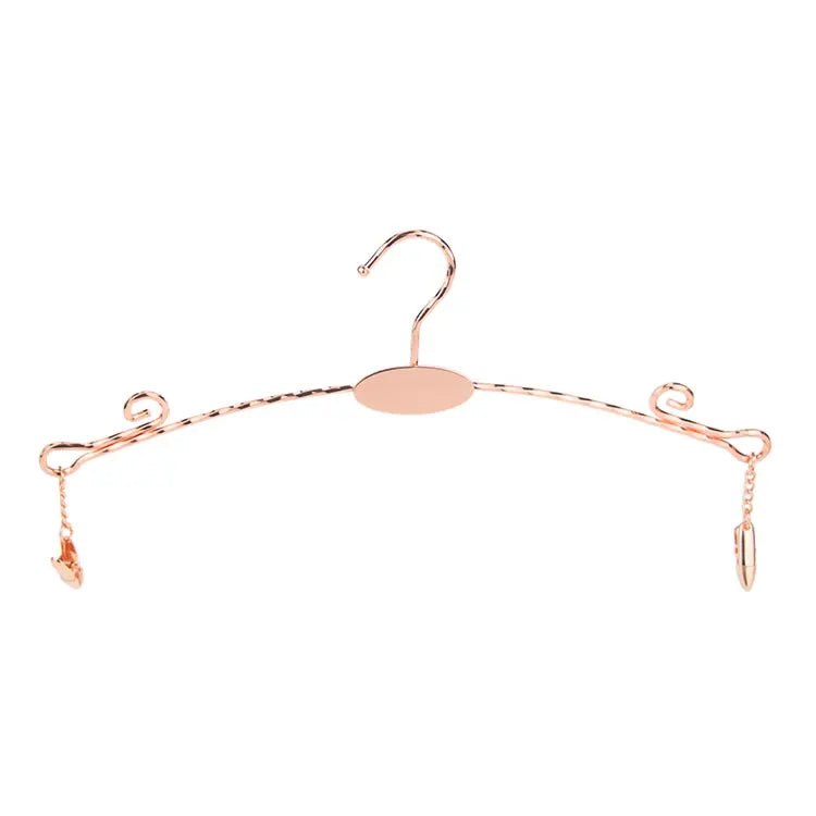 Close Fitting Clothing Commercial Exhibition Metal Customized Superior Quality Lingerie Hangers