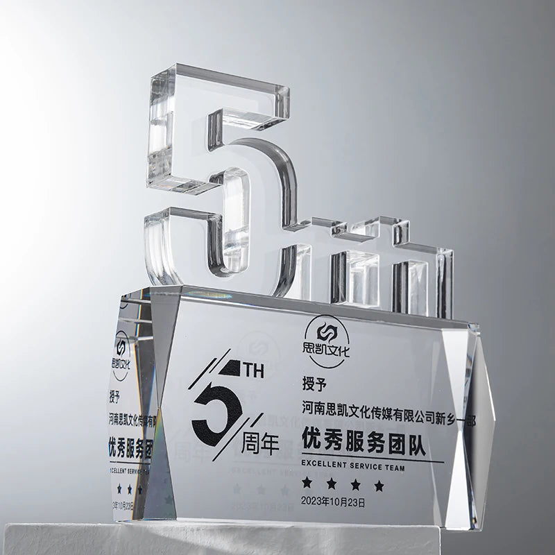 Small Bridge New Design Premium Wholesale Custom New Crystal Annual Trophy With Quality Assurance