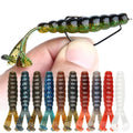 Spinpoler Diver Grub Soft Fishing Lure Twin Tail Salted TPR Floating 10x Plastic Worm Bait Artificial Wobbler Leurre Souple