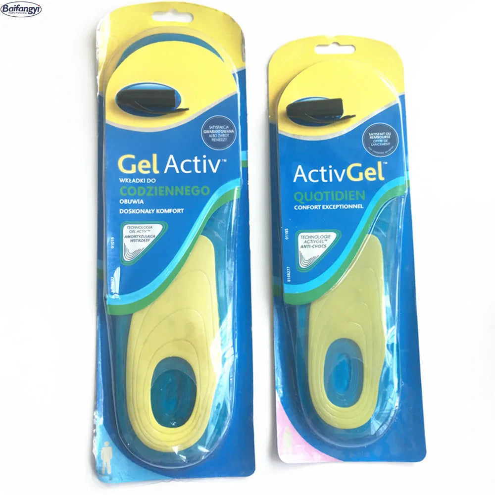 Baifangyi GI-06 Comfortable Active Premium Warm Kids Sports Gel Insoles with Shock Absorption for Flat Work Foot Pads